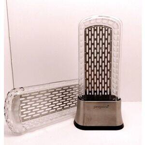 PREPARA Herb Saver Stainless  Storage Container Stand with Additional Saver